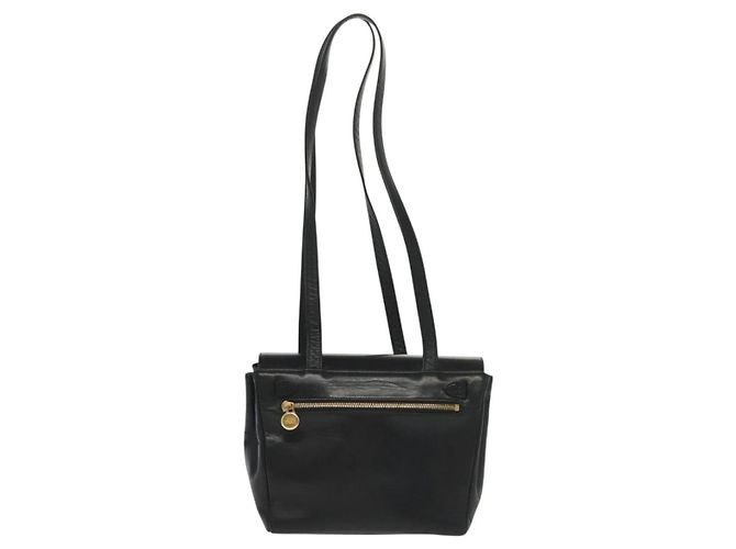 Borsa a Spalla Gianni Versace in Pelle Nera e Oro Auth bs28537 Nero D'oro - vista 2