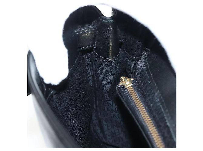 Borsa a Spalla Gianni Versace in Pelle Nera e Oro Auth bs28537 Nero D'oro - vista 22