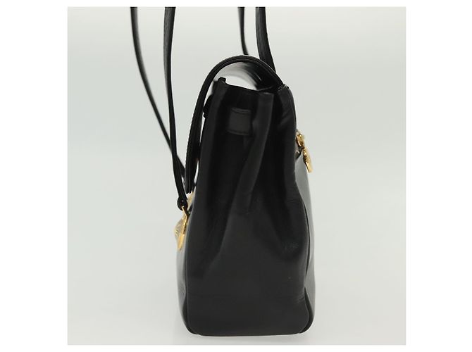 Borsa a Spalla Gianni Versace in Pelle Nera e Oro Auth bs28537 Nero D'oro - vista 3