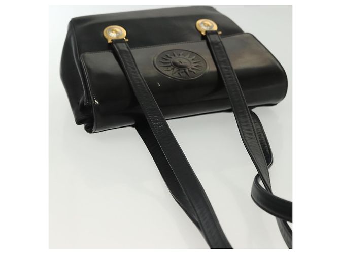 Borsa a Spalla Gianni Versace in Pelle Nera e Oro Auth bs28537 Nero D'oro - vista 6