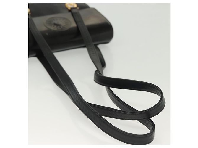 Borsa a Spalla Gianni Versace in Pelle Nera e Oro Auth bs28537 Nero D'oro - vista 7