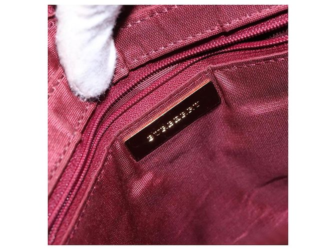 Burberry Borsa a Spalla Nova Check in Tela Beige Argento Autentica th6249 - vista 18