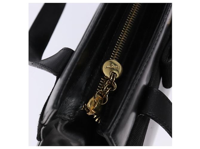 Borsa a Spalla Vala in Pelle Nera e Oro Salvatore Ferragamo Auth bs28484 Nero D'oro - vista 10