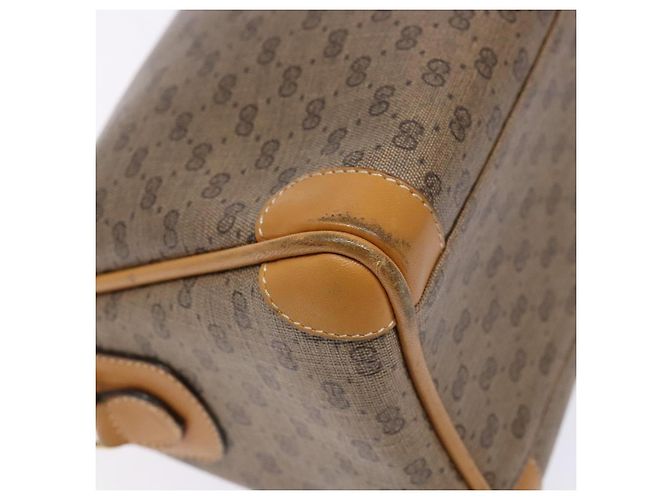 Gucci Borsa a Spalla Micro GG Supreme PVC Beige Oro Auth bs28631 D'oro - vista 16