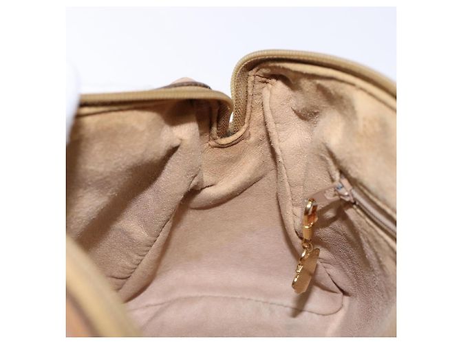 Gucci Borsa a Spalla Micro GG Supreme PVC Beige Oro Auth bs28631 D'oro - vista 20