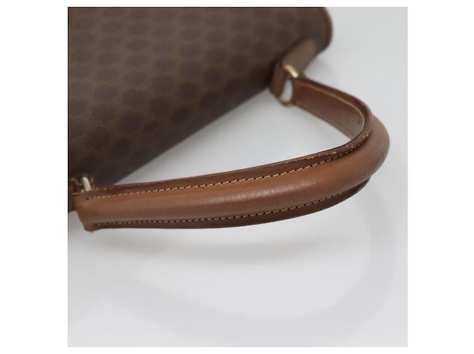 Céline Borsa a mano in tela Macadam CELINE in pelle PVC marrone oro Auth 135077 D'oro - vista 7