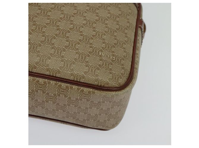 Céline Borsa a Spalla in Tela Macadam CELINE Beige Auth 138274 - vista 15