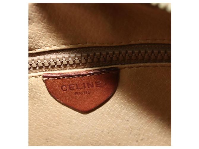 Céline Borsa a Spalla in Tela Macadam CELINE Beige Auth 138274 - vista 19