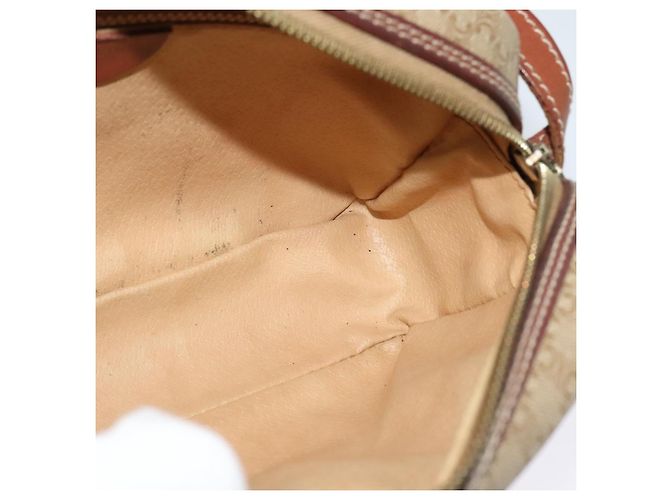 Céline Borsa a Spalla in Tela Macadam CELINE Beige Auth 138274 - vista 20