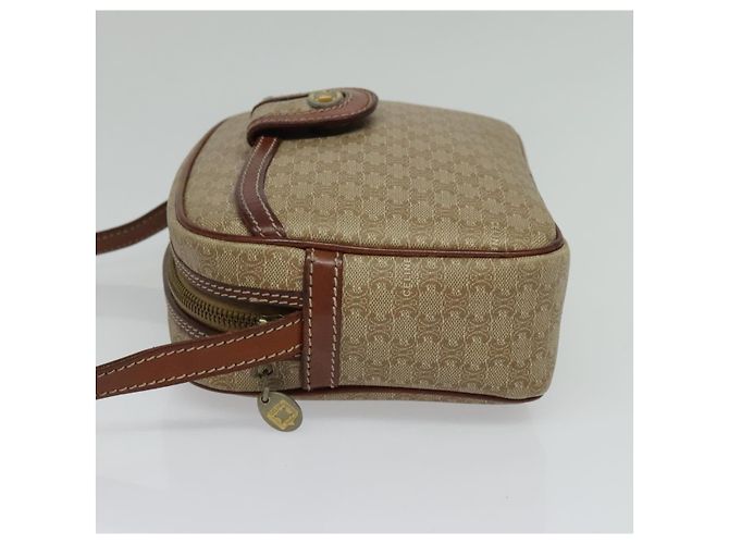 Céline Borsa a Spalla in Tela Macadam CELINE Beige Auth 138274 - vista 3