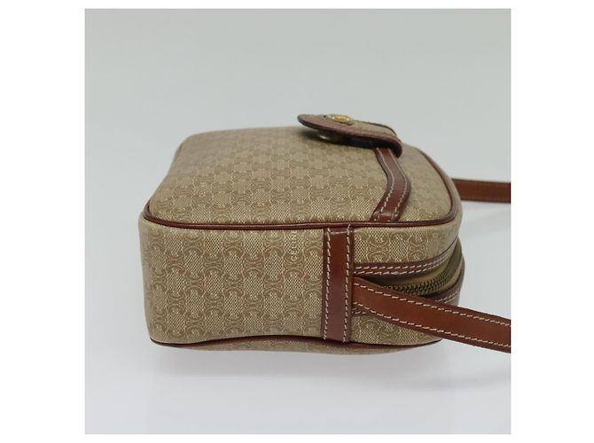 Céline Borsa a Spalla in Tela Macadam CELINE Beige Auth 138274 - vista 4