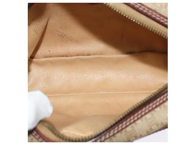Céline Borsa a Spalla in Tela Macadam CELINE Beige Auth 138274 - vista 9