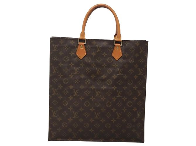 LOUIS VUITTON Borsa Sac Plat Monogram M51140 LV Auth 138610 Monogramma - vista 13