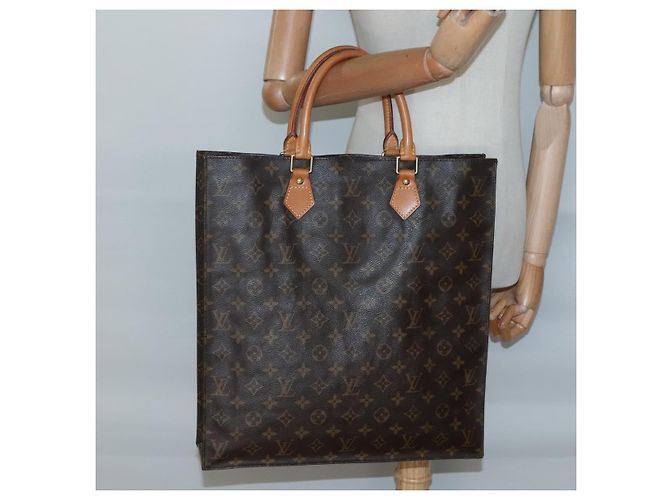 LOUIS VUITTON Borsa Sac Plat Monogram M51140 LV Auth 138610 Monogramma - vista 19