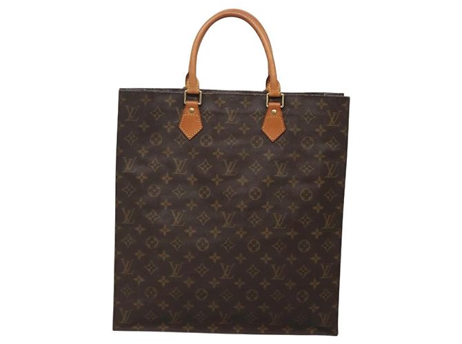 LOUIS VUITTON Borsa Sac Plat Monogram M51140 LV Auth 138610 Monogramma - vista 2