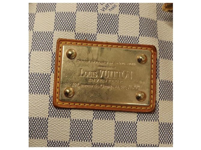 LOUIS VUITTON Borsa Tote Hampstead MM Damier Azur N51206 Auth LV 135893 - vista 14
