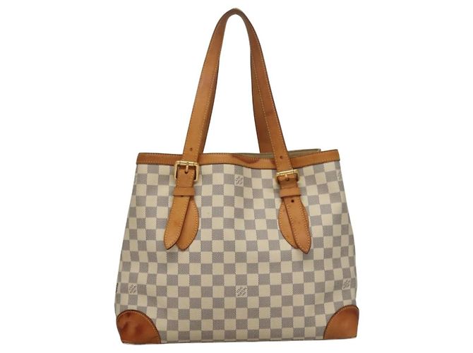 LOUIS VUITTON Borsa Tote Hampstead MM Damier Azur N51206 Auth LV 135893 - vista 3