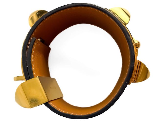 Hermès Collier de Chien 21 Ombre Bracciale in Pelle Esotica Lizard Bicolore Multicolore - vista 3