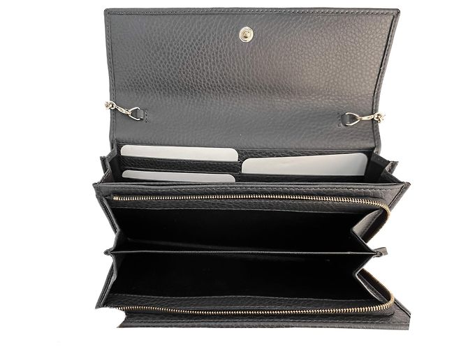 Gucci Borsa a tracolla in pelle Horsebit Web grigia Grigio - vista 10