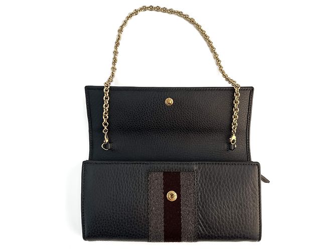 Gucci Borsa a tracolla in pelle Horsebit Web grigia Grigio - vista 9