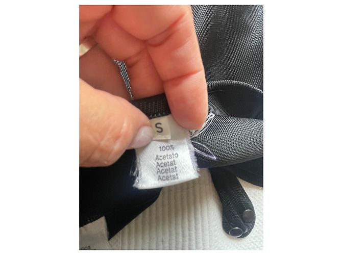 Alaïa Rockanzug Schwarz Acetat - Ansicht 13