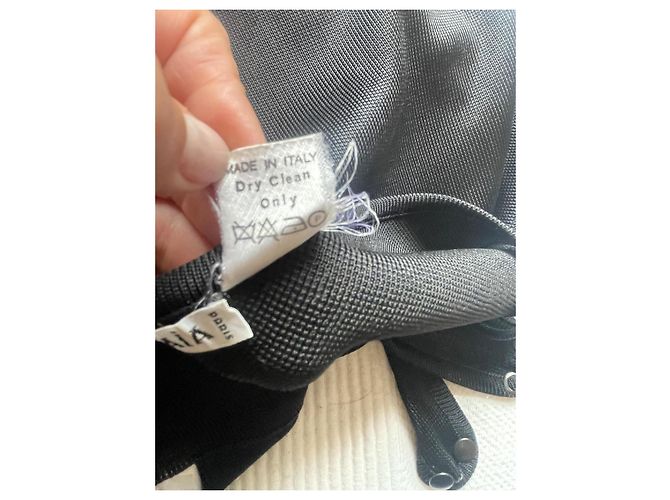 Alaïa Rockanzug Schwarz Acetat - Ansicht 14