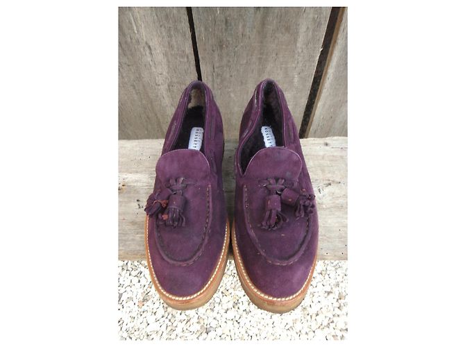Fratelli Rosseti Mocassini Fratelli Rossetti Scamosciati Viola Scuro - vista 4