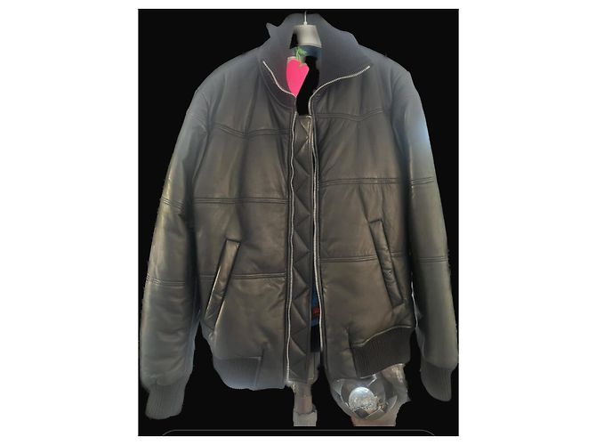 Giacca Kenzo by H&M in pelle nera Nero - vista 2
