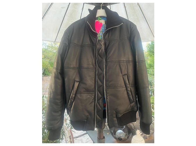 Giacca Kenzo by H&M in pelle nera Nero - vista 3