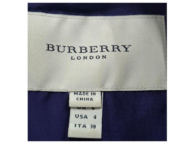 Abito Midi a Strati Burberry in Viscosa Viola Porpora - vista 3