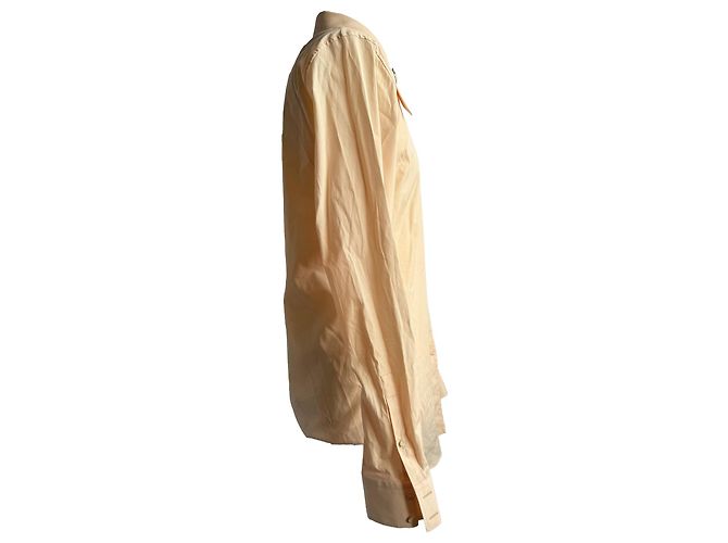 Camicia in popeline con imbracatura Alexander McQueen in cotone arancione Corallo - vista 2