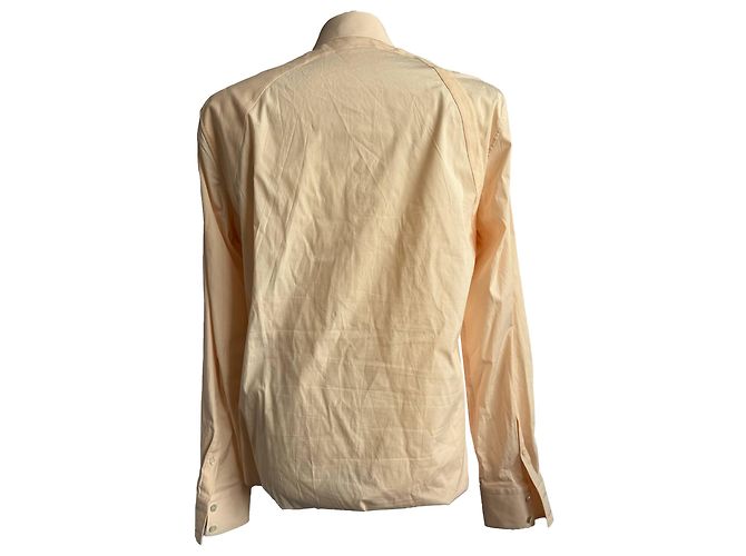 Camicia in popeline con imbracatura Alexander McQueen in cotone arancione Corallo - vista 3