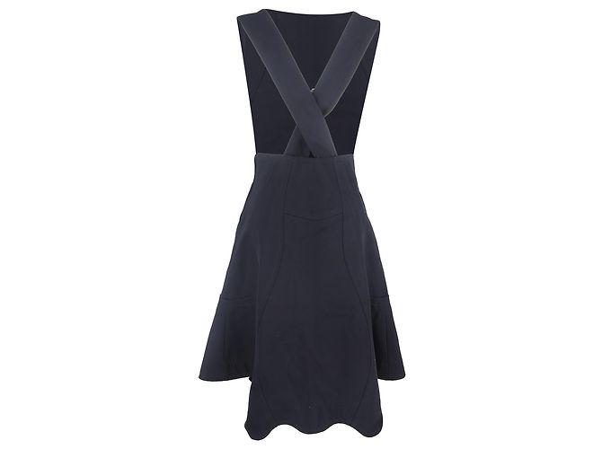 Comme Des Garcons Vestido Pinafore Comme Des Garçons en Poliéster Azul Marino - vista 3