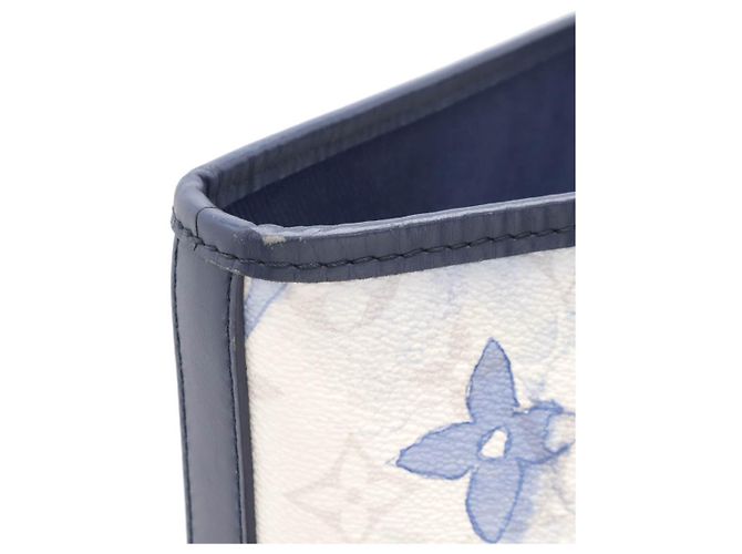 Borsa tote 2 in 1 Monogram Watercolor Louis Vuitton Bianco Blu - vista 4