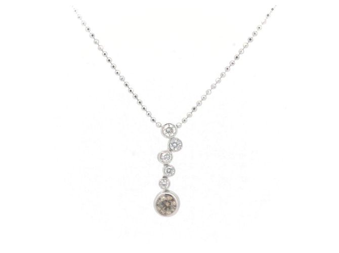 Autre Marque Collana di diamanti Kashikey PT900 PT850 Argento - vista 2