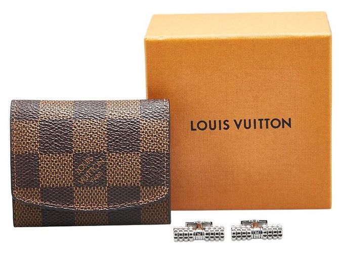 Abotoaduras Digit Louis Vuitton Prata - vista 7