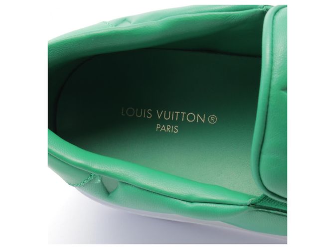 Monogram Leder Slipper Beverly Hills von Louis Vuitton Grün - Ansicht 9