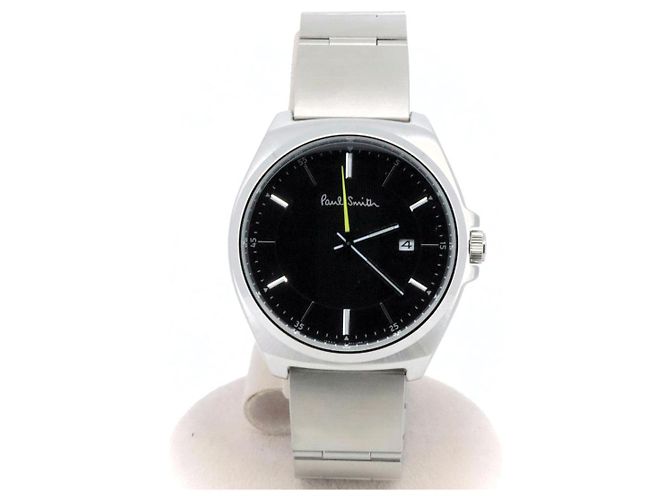 Paul Smith Closed Eyes Edelstahl Uhr Schwarz - Ansicht 2