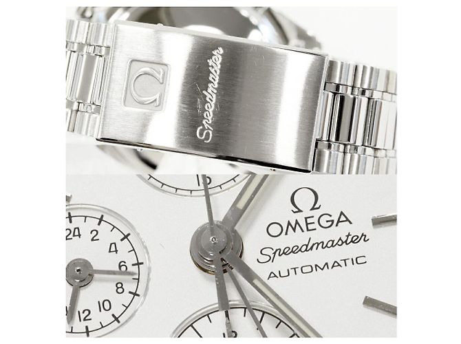 Omega Silver Dial Speedmaster Automatik Uhr 3521.30 Silber - Ansicht 5