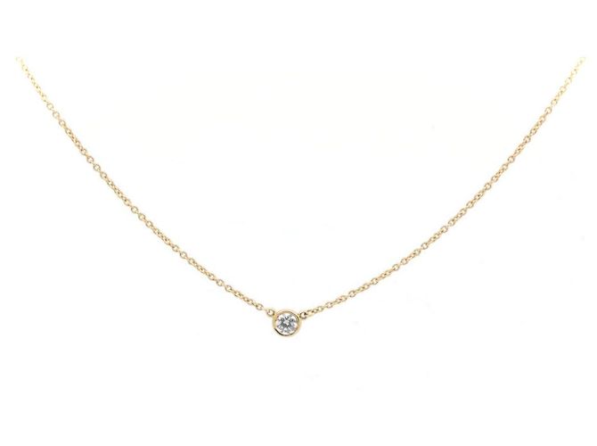 Elsa Peretti Tiffany & Co. By the Yard Au750 Diamant-Halskette Golden - Ansicht 2