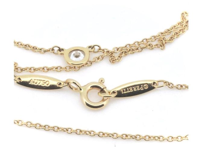 Elsa Peretti Tiffany & Co. By the Yard Au750 Diamant-Halskette Golden - Ansicht 5