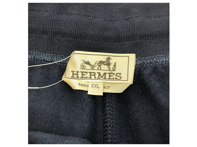 Bermudas de algodão Hermès Azul Azul marinho - vista 10