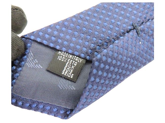 Cravatta in seta Emporio Armani Blu Blu navy - vista 5