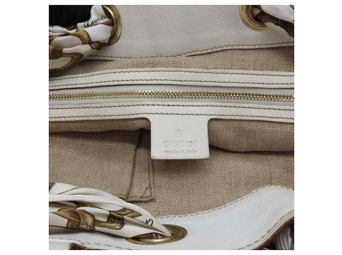 Borsa Tote GG Canvas Gucci 153033 Bianco - vista 10