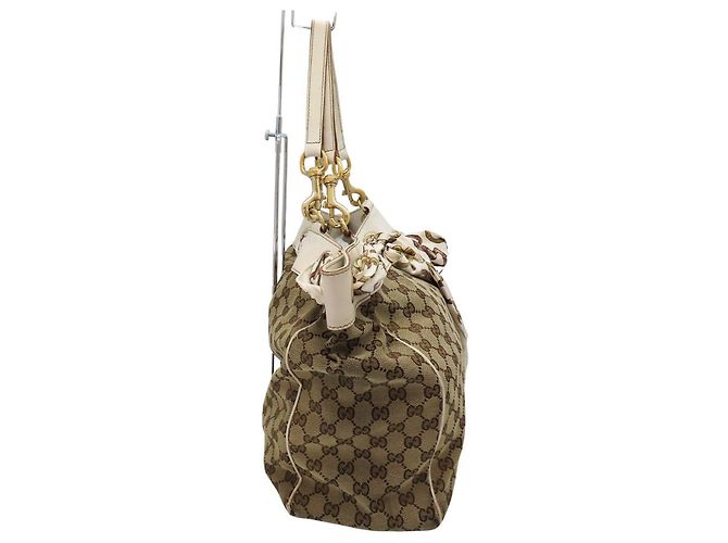 Borsa Tote GG Canvas Gucci 153033 Bianco - vista 2