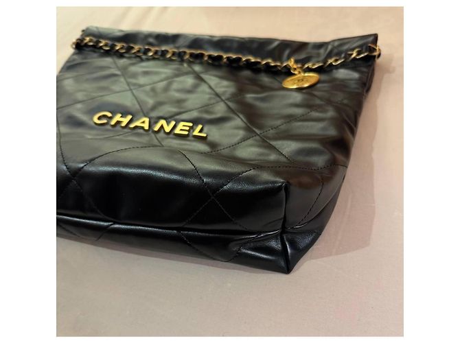 Borsa a mano Chanel 22 piccola in pelle nera Nero - vista 5