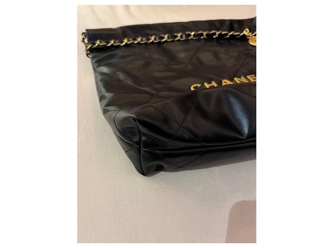 Borsa a mano Chanel 22 piccola in pelle nera Nero - vista 6