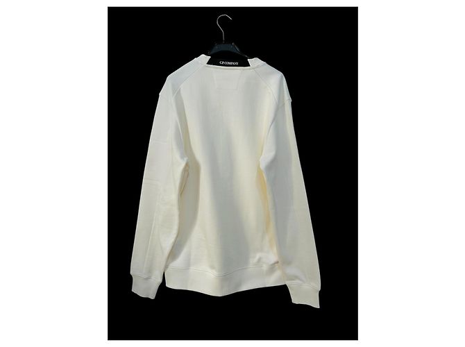 CP Company Diagonal Raised Fleece Sweatshirt Weiß - Ansicht 3