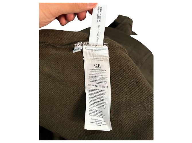 CP Company Diagonal Raised Fleece Sweatshirt Grün - Ansicht 11