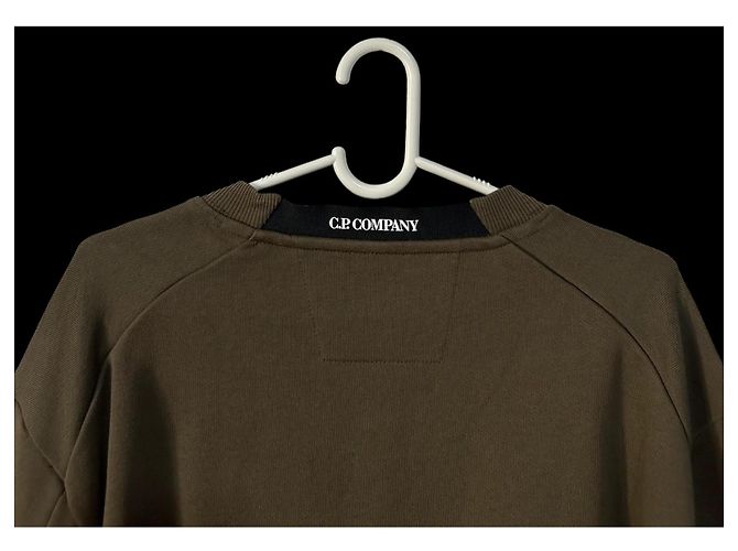CP Company Diagonal Raised Fleece Sweatshirt Grün - Ansicht 4